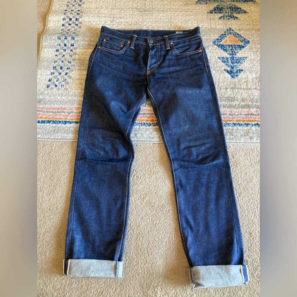 Men’s Levi White Oak Cone Denim 511 slim straight jeans